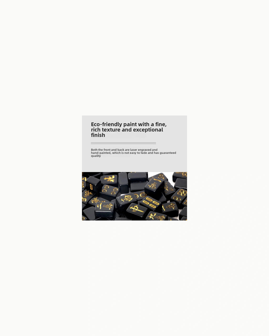 Black Gold Mahjong Set - Onyx — 3/4
