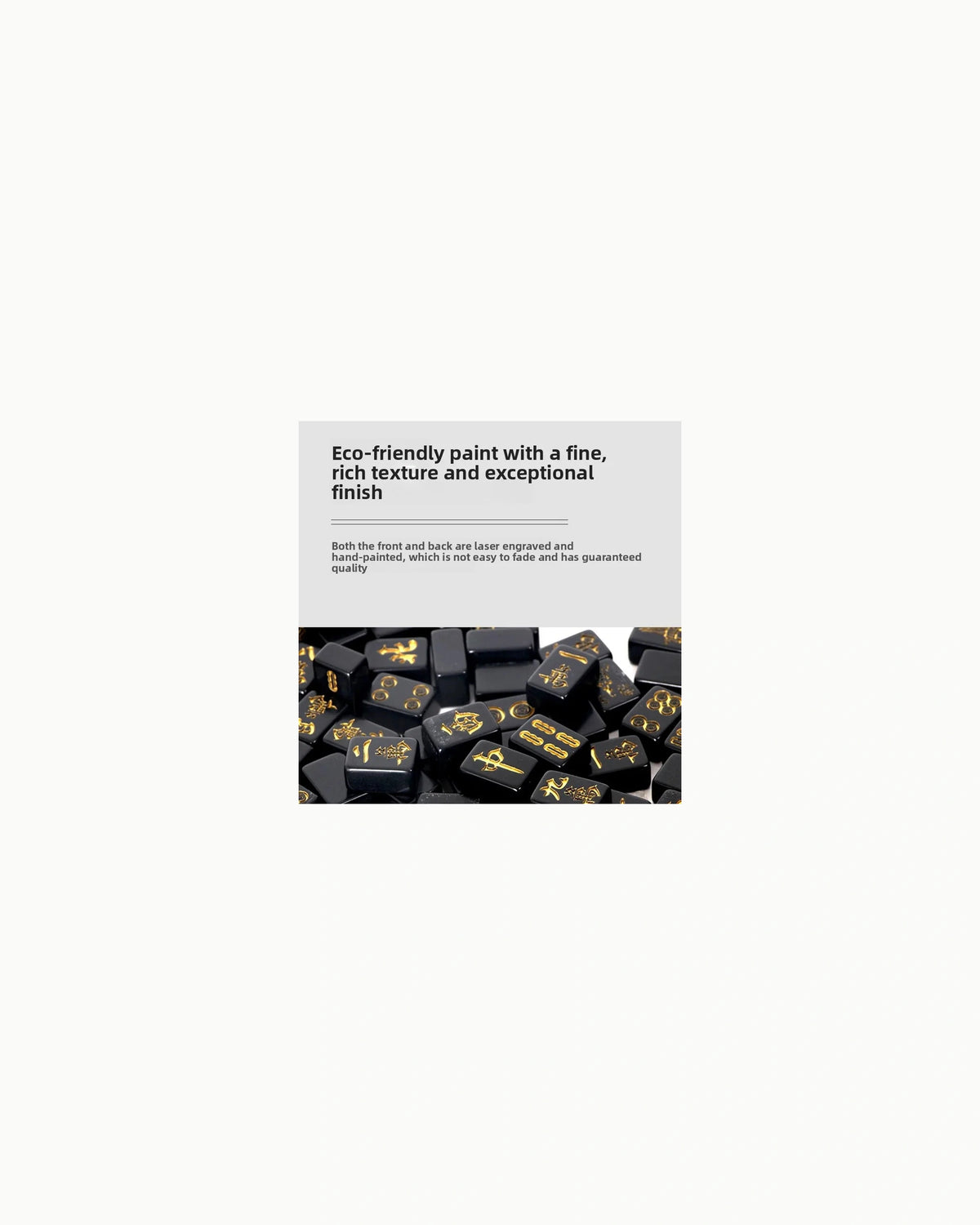 Black Gold Mahjong Set - Onyx — 3/4