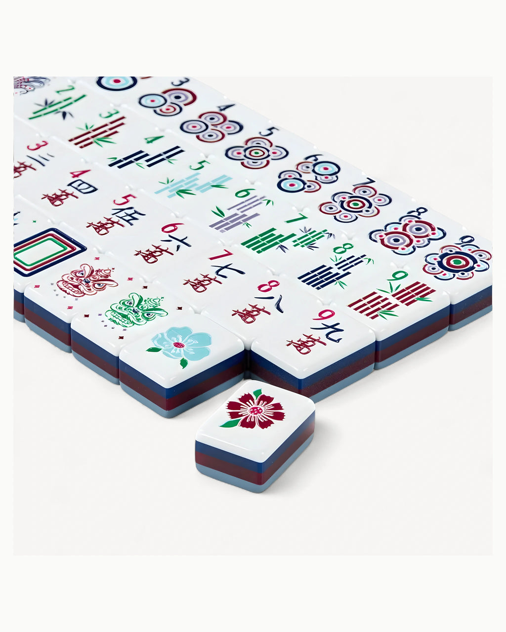 Blue Acrylic Mahjong Set - Honeysuckle — 3/4