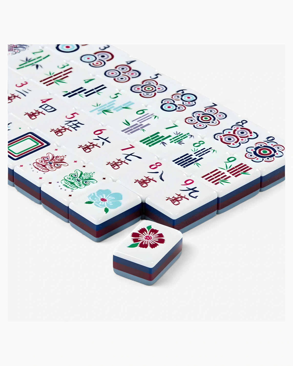 Blue Acrylic Mahjong Set - Honeysuckle — 3/4