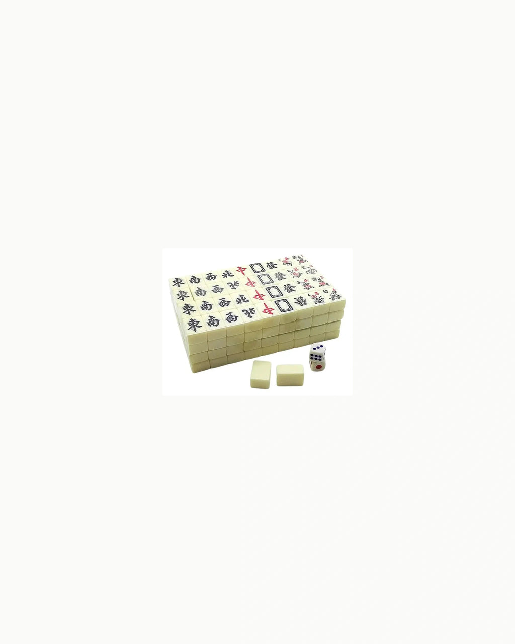 Engraved Mahjong Tiles - Alabaster — Rack