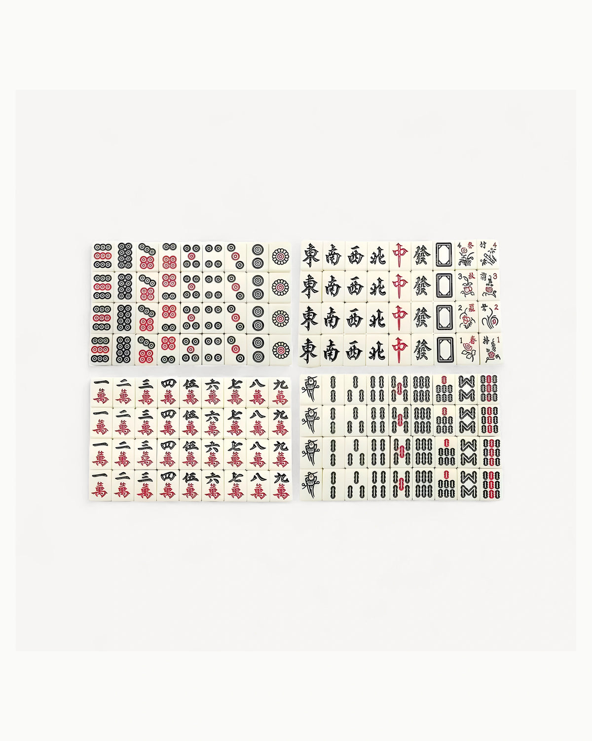 Mini White Mahjong Set - Millet — Compact