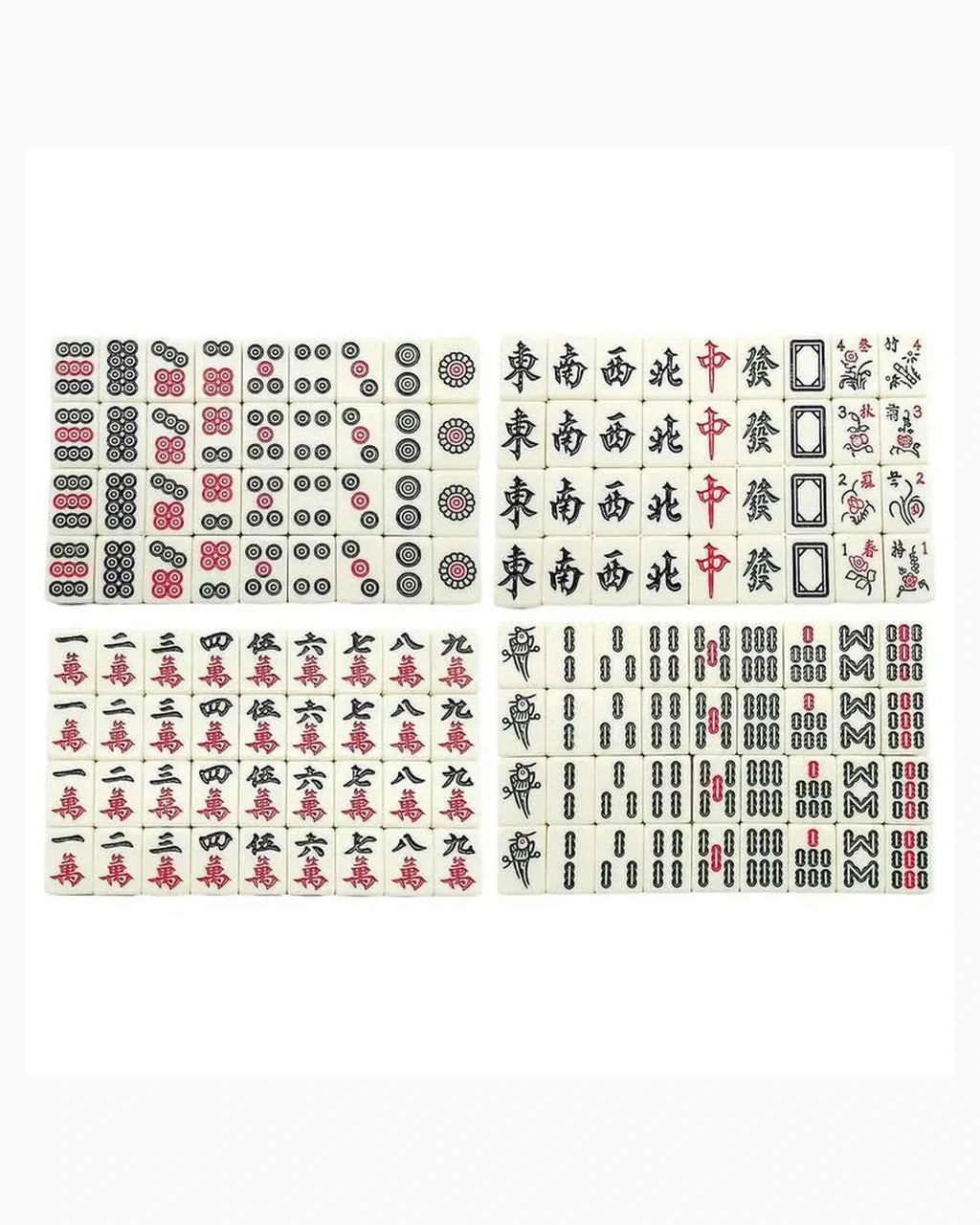Mini White Mahjong Set - Millet — Full