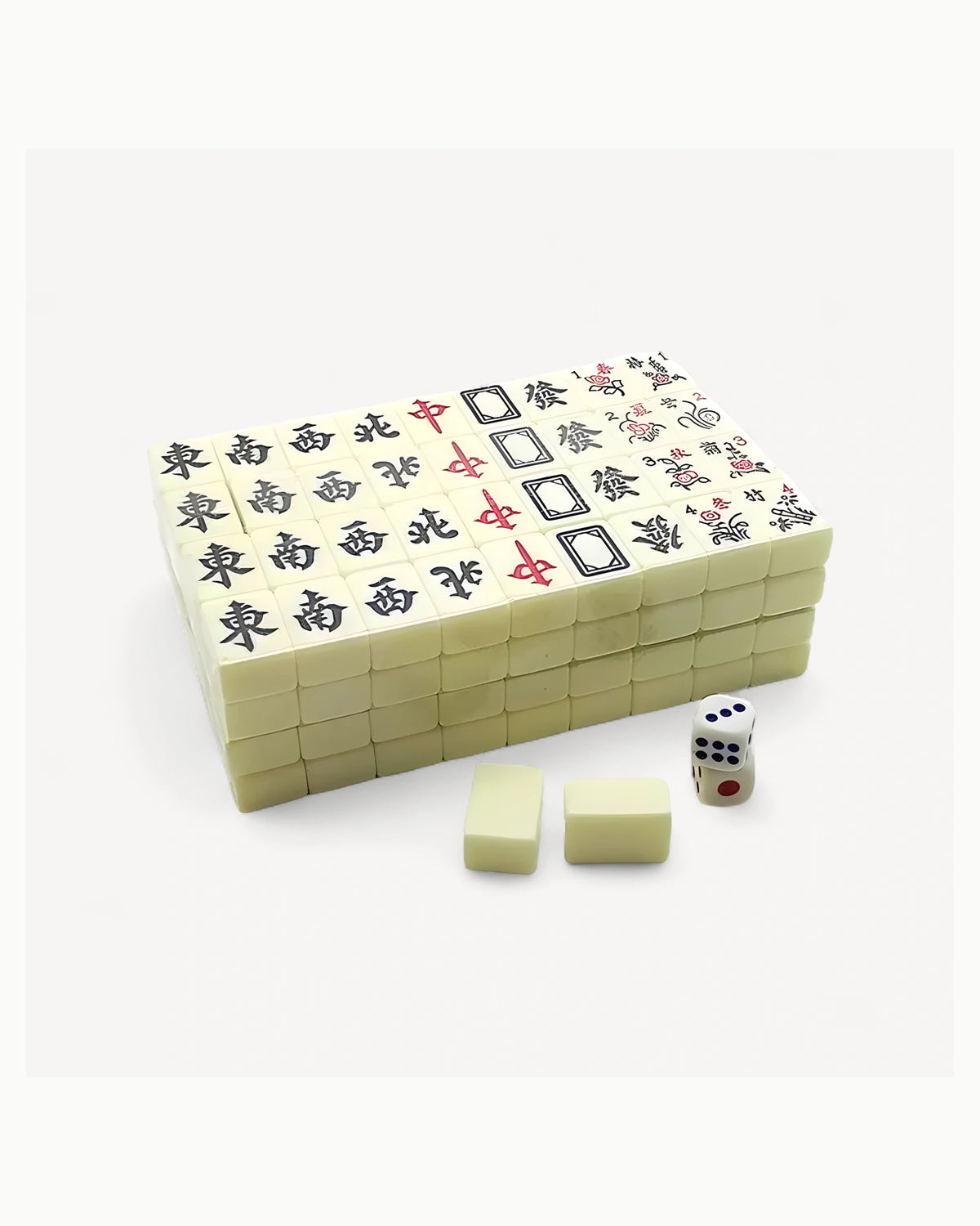 Mini White Mahjong Set - Millet — 3/4