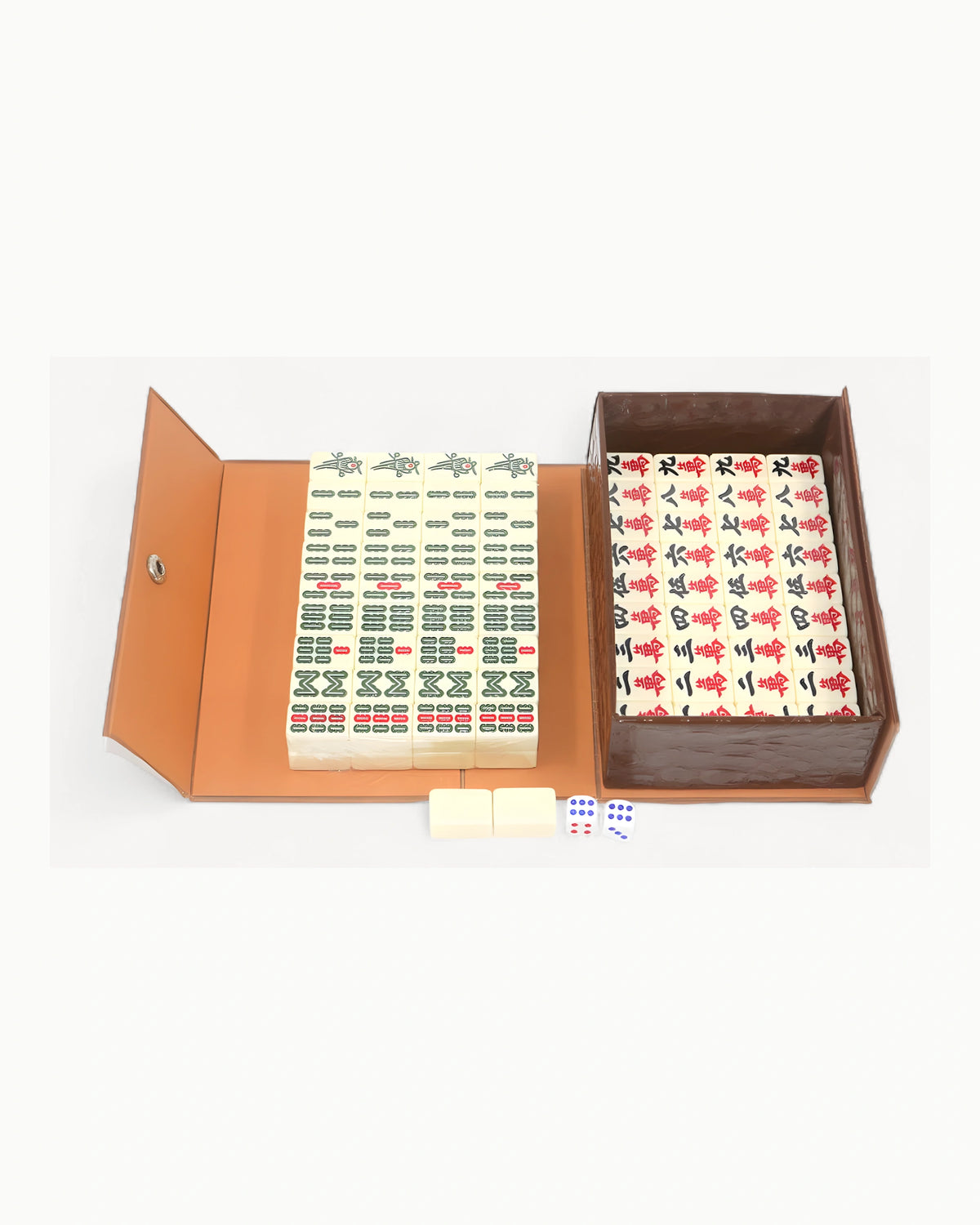 White Mahjong Tiles Set - Porcelain — Full