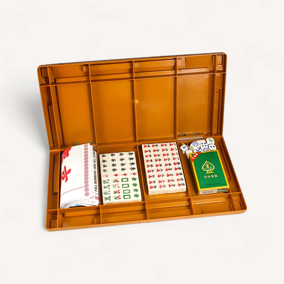 Mahjong set with table in acrylic, 144 tiles (1 of 10)