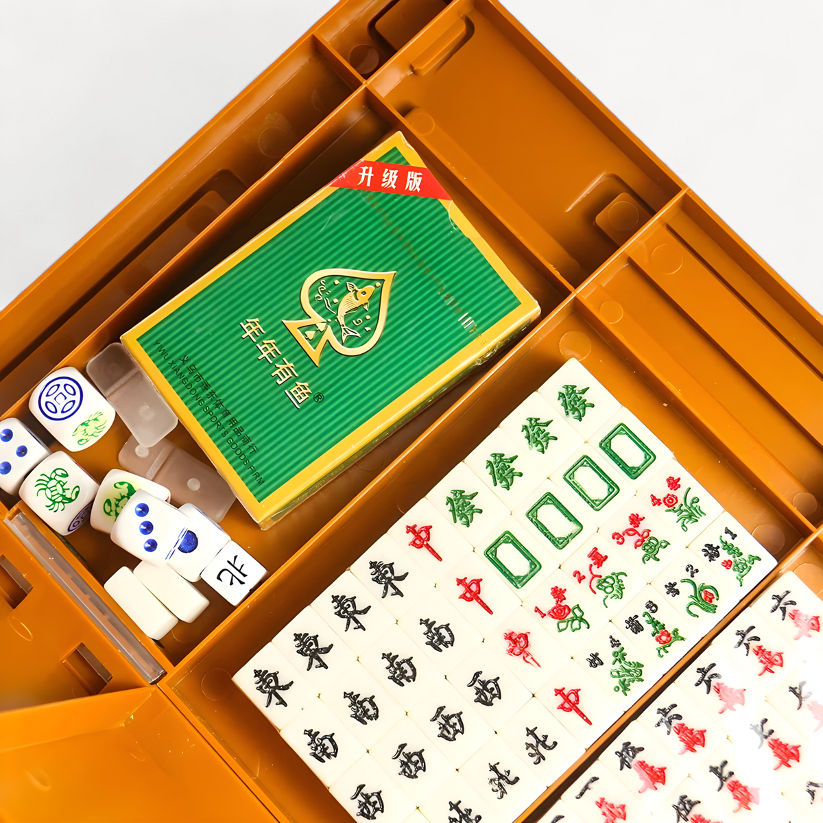 Mahjong set with table in acrylic, 144 tiles (3 of 10)