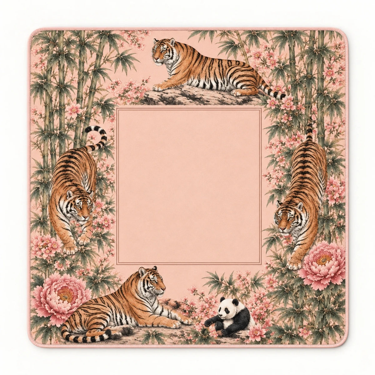 Nala pastel tiger American mahjong mat packshot