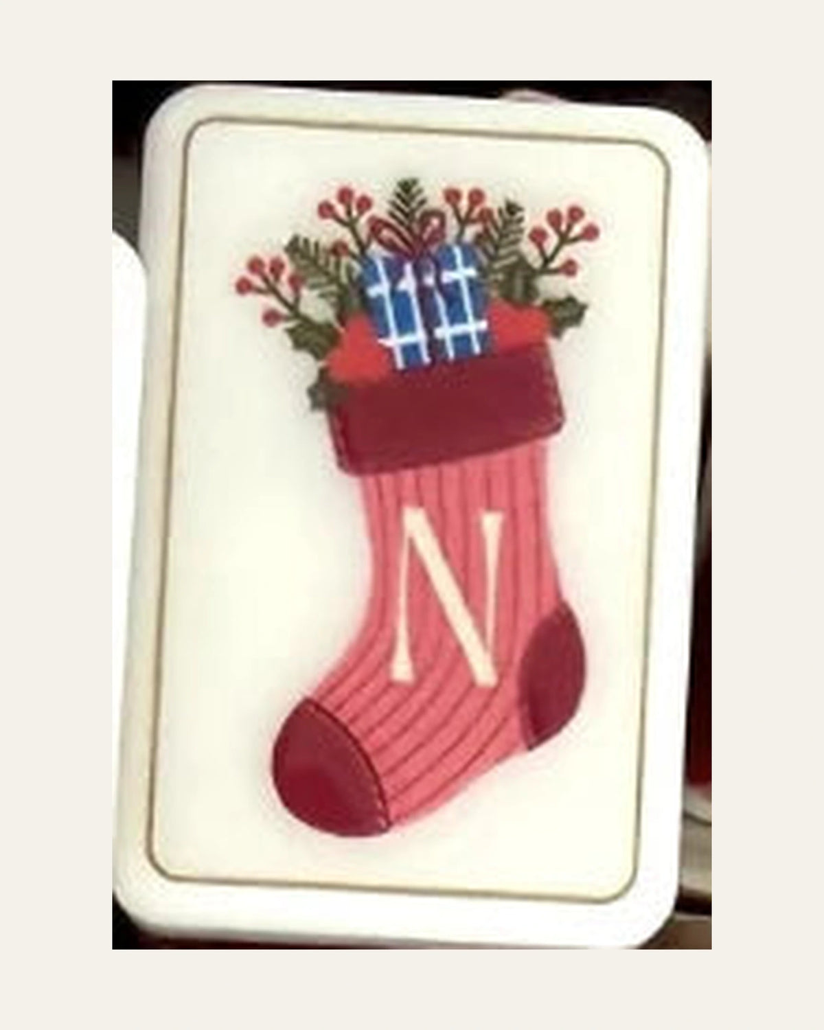 Noelle - Christmas Mahjong Set - Holiday Tile Artwork - Single view