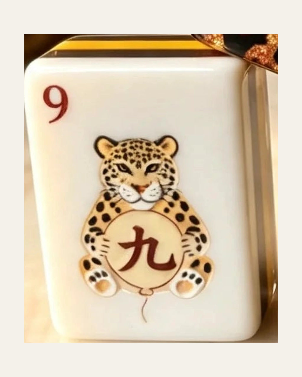 Ocelot - Leopard Mahjong Tiles - Roaring Leopard Jokers - Single view