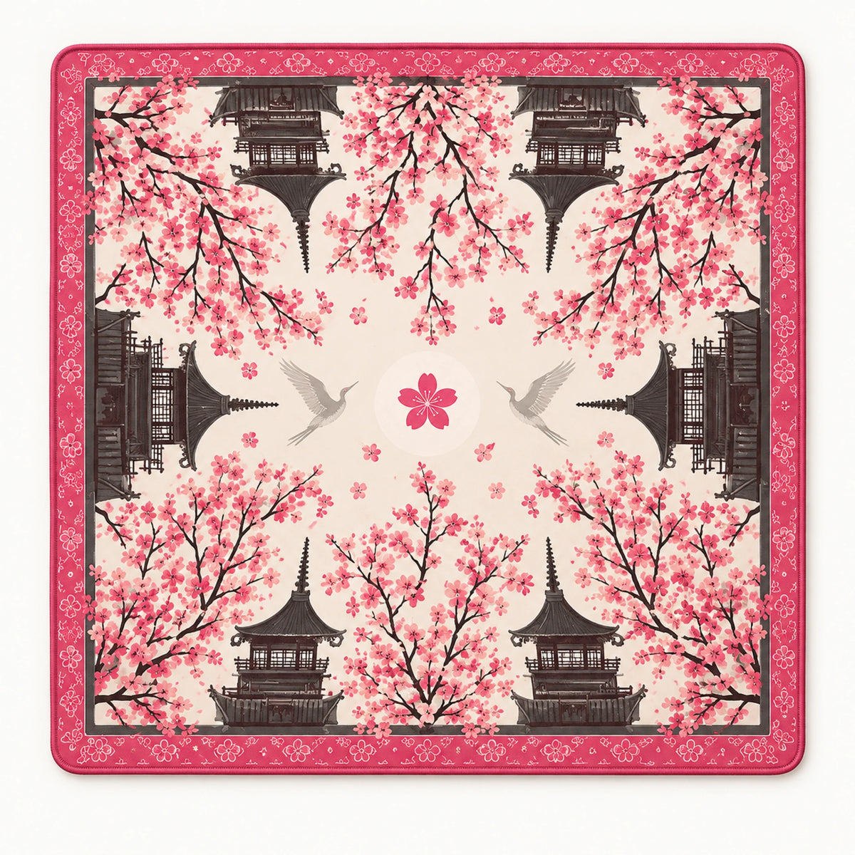 Pagoda pink pagoda American mahjong mat packshot