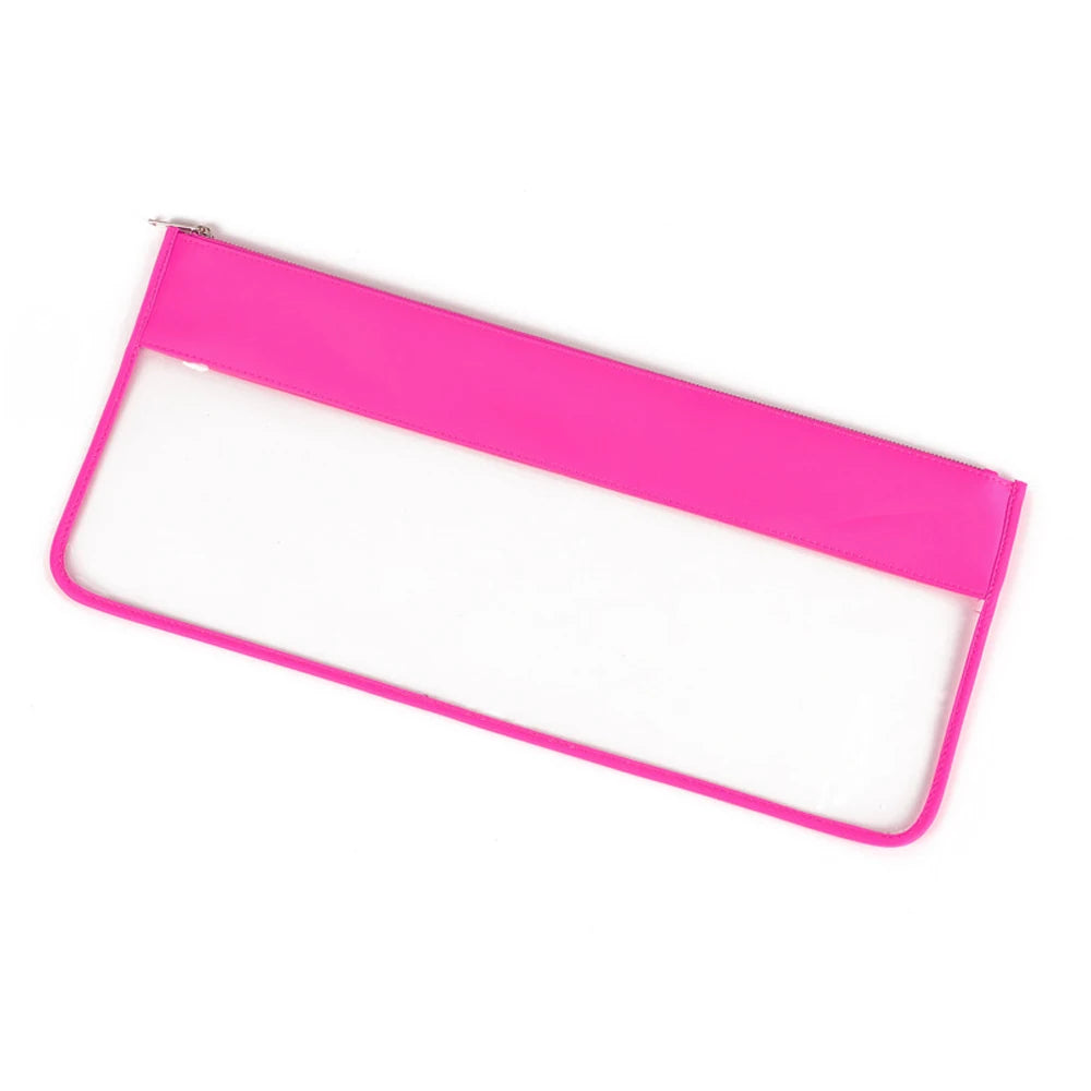 Hot Pink version of Papyrus lying flat and empty, with a bright pink band and pink piping