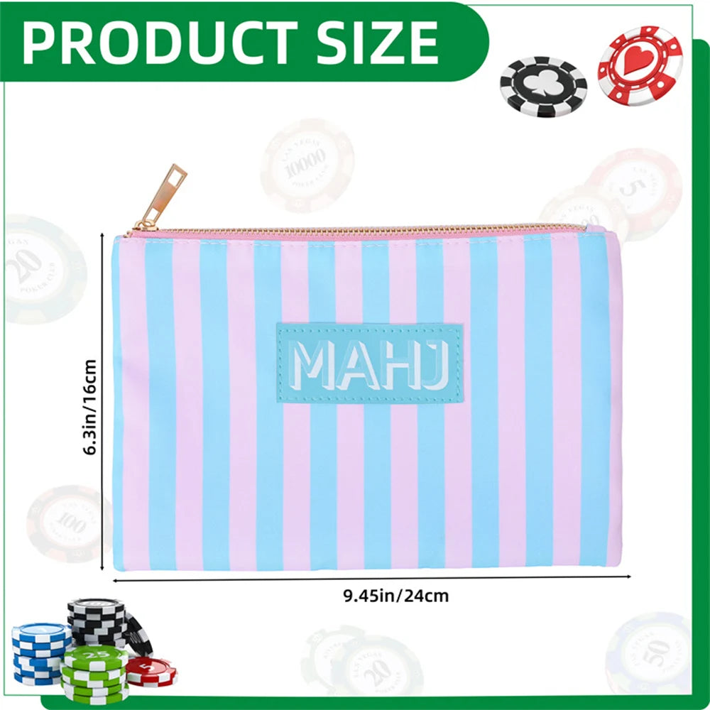 Size chart for Raffia: 9.45 in wide and 6.3 in high (24 x 16 cm), shown on the light blue stripe print