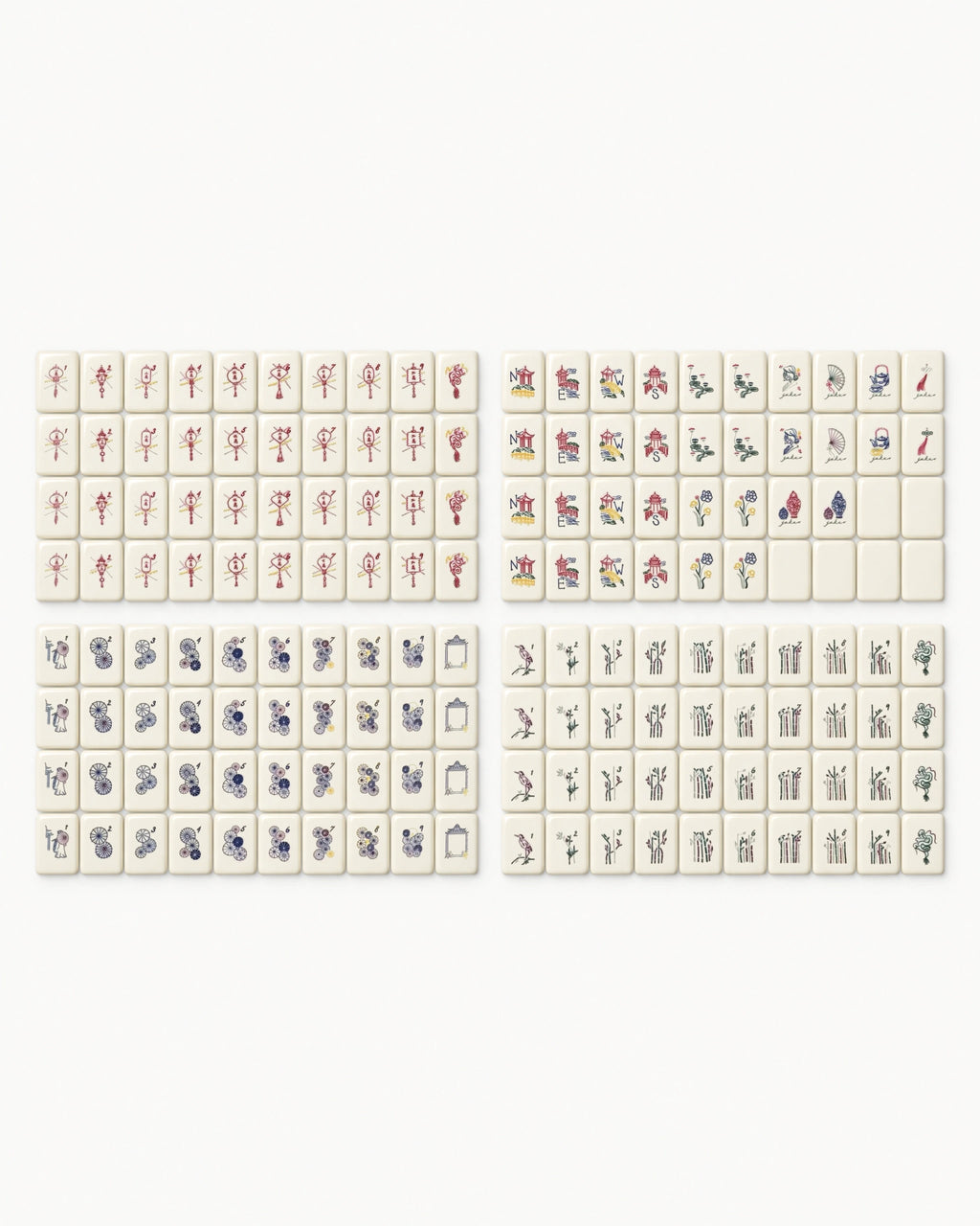 American Style Mahjong Set - Wisteria — Complete set