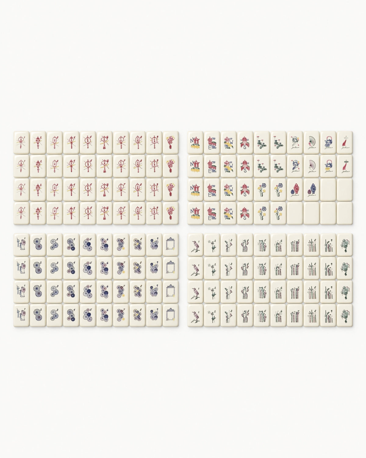 American Style Mahjong Set - Wisteria — Complete set