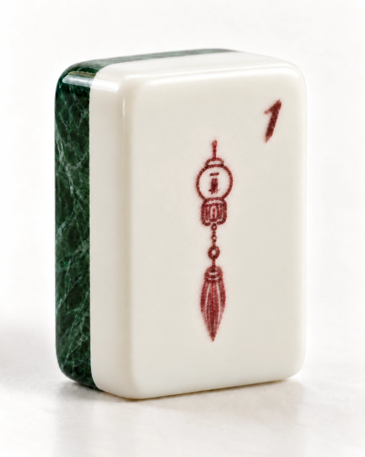 American Style Mahjong Set - Wisteria — Single tile detail