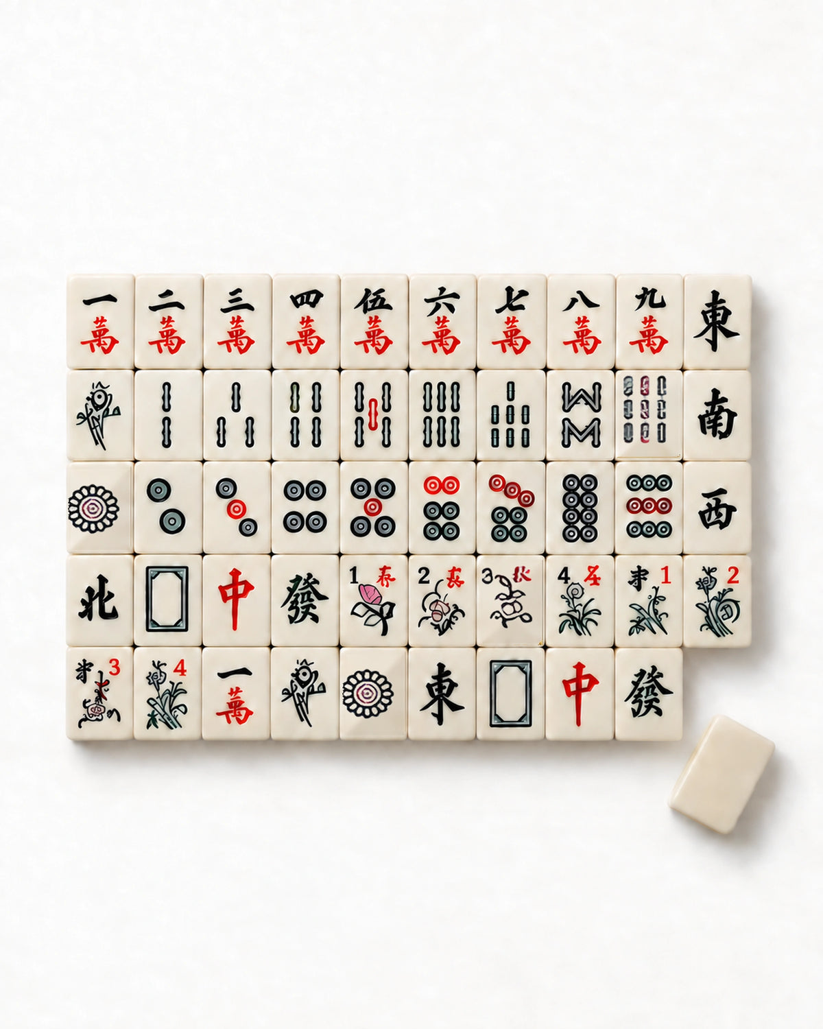 Antique Box Mahjong Set - Patina — Compact overview