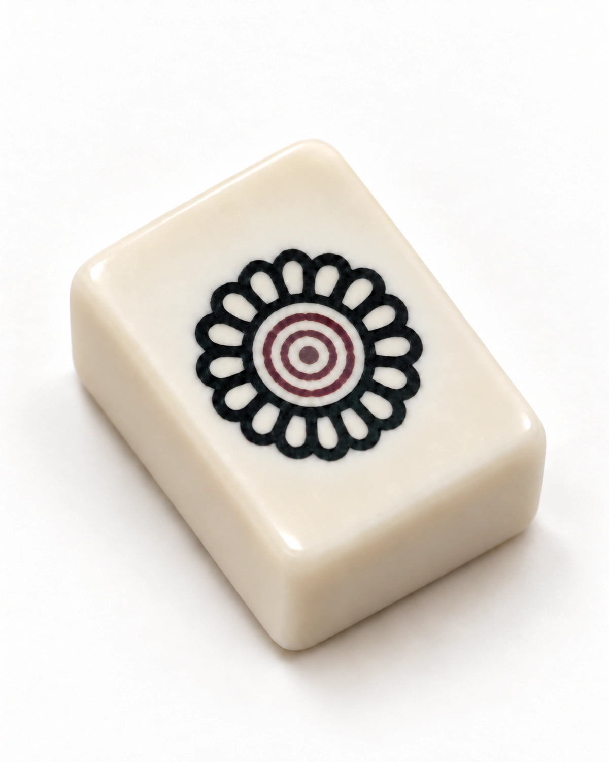 Antique Box Mahjong Set - Patina — Single tile detail