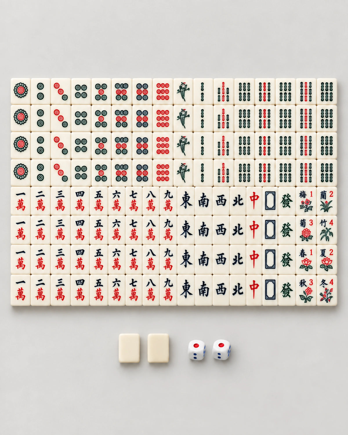 Mahjong Set with Antique Box - Ginger — Complete set