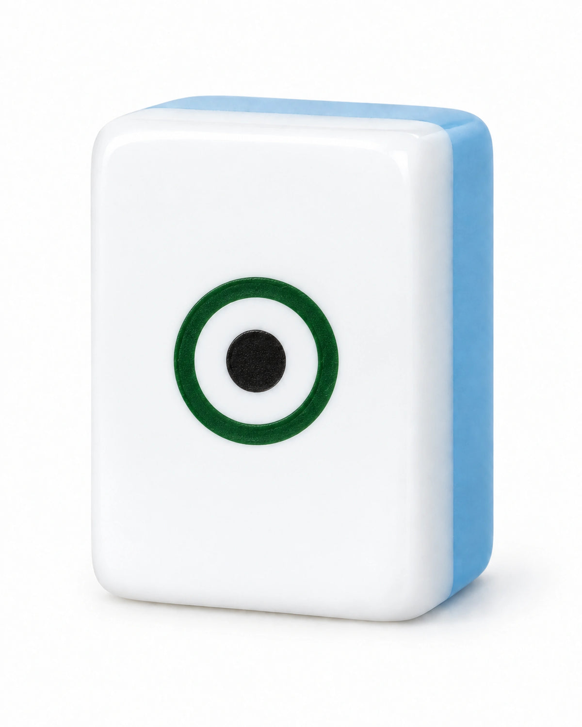 Numbered Mahjong Tiles Set - Saffron — Single tile detail
