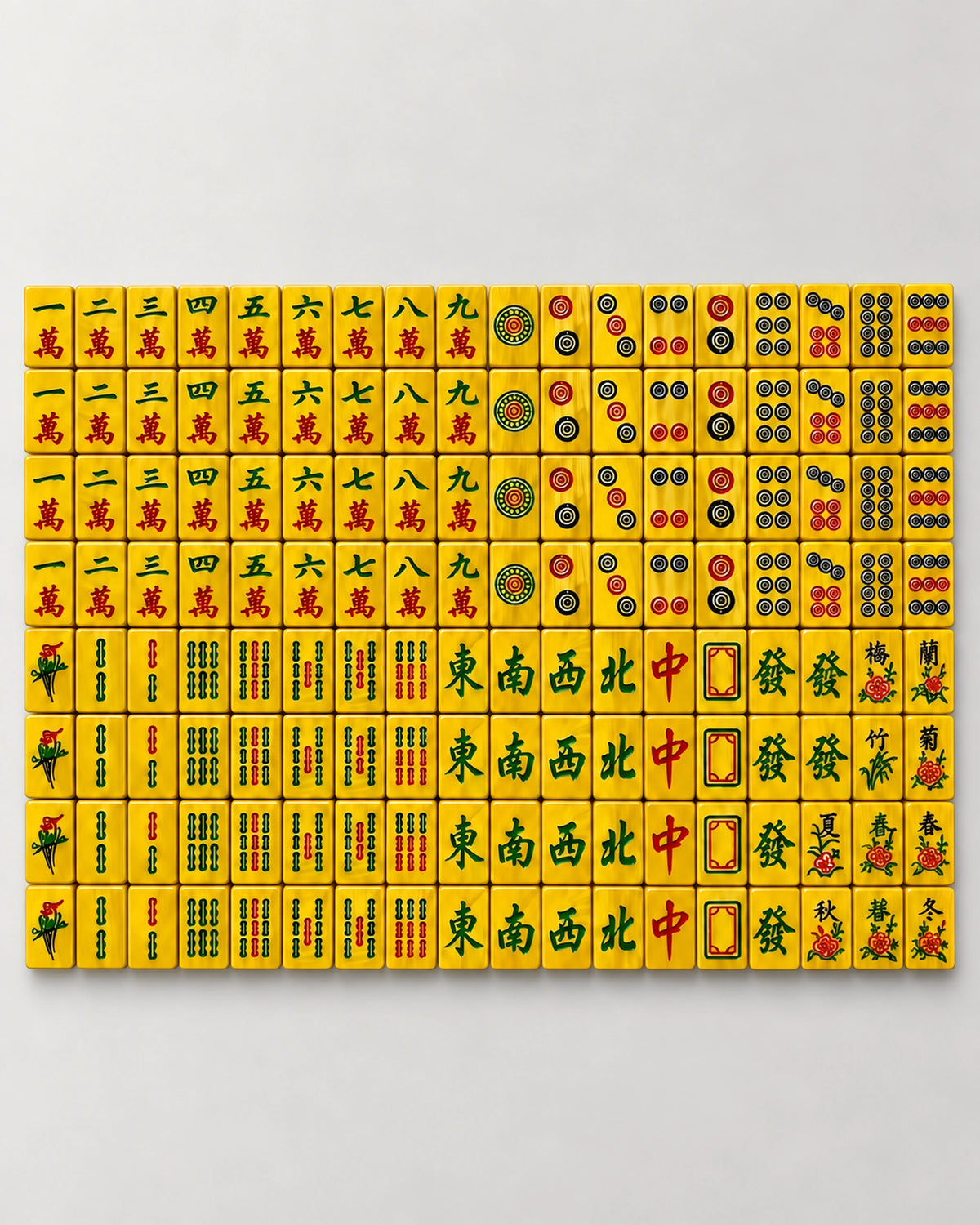 Redwood Mahjong Set - Gamboge — Complete set
