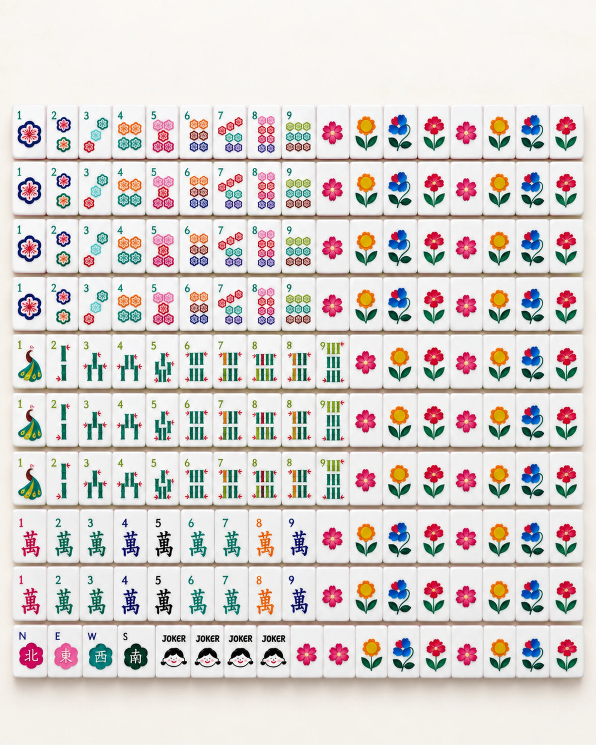Travel Mahjong Set - Clover — Complete set