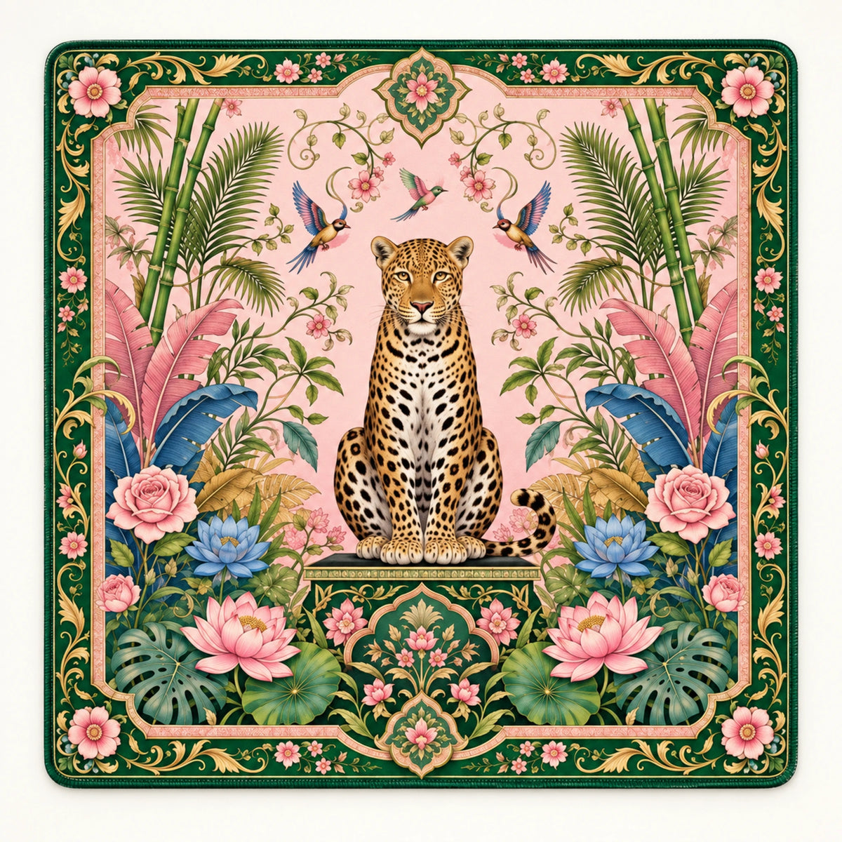 Savanna leopard American mahjong mat packshot