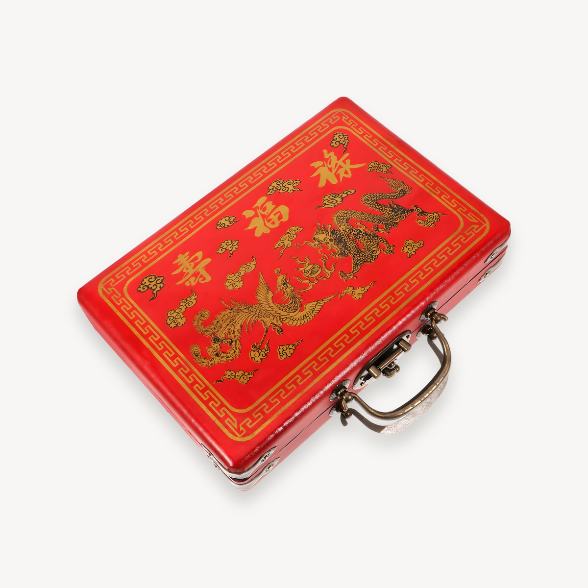 Wooden mahjong case in wood (1 of 10)