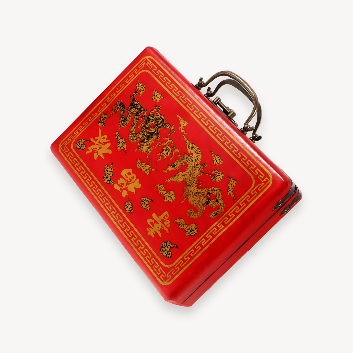 Wooden mahjong case in wood (2 of 10)