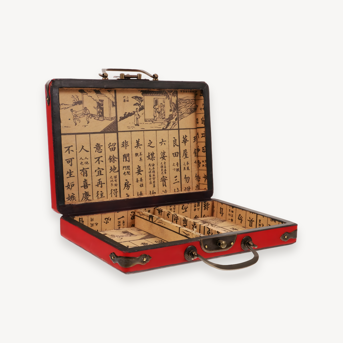 Wooden mahjong case in wood (3 of 10)